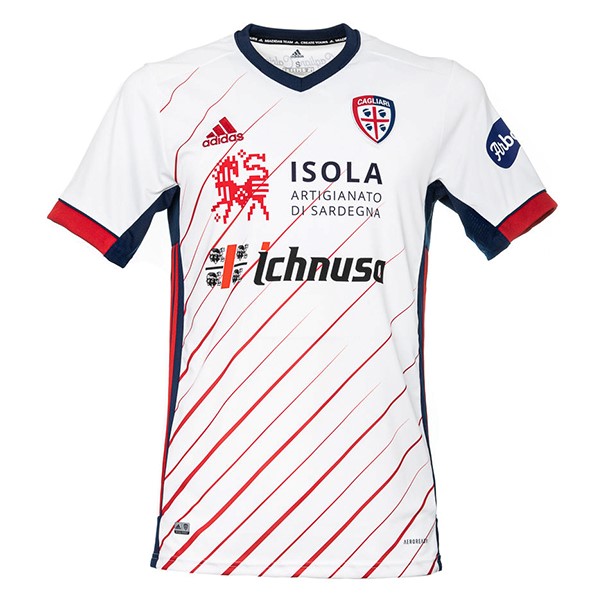 Tailandia Camiseta Cagliari Calcio 2ª Kit 2020 2021 Blanco